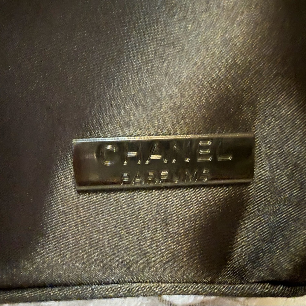 Chanel Black Satin Bag with gift bag